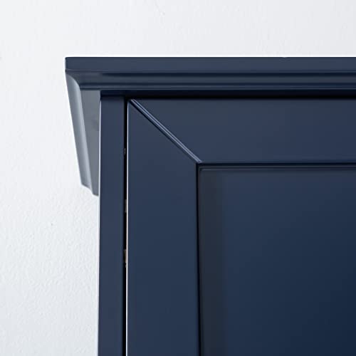 Bluewallmountedbathroomstoragecabinetabovetoiletwoodenmedicinecabinetsovertoiletstorage23x29inhangingwallcabinetwith2dooradjustableshelfsofthinge  Urban Country Home Decor Blue wall mounted bathroom storage cabinet above toilet wooden medicine cabinets over toilet storage 23×29 in hanging wall cabinet with 2 door adjustable shelf soft hinge  urban country home decor