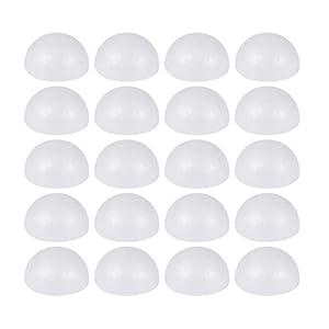 Healifty 100 Stks Half Schuim Ballen Ronde Piepschuim Ballen Kerst Xmas Bal Ornamenten Voor Diy Craft Modellering Xmas…