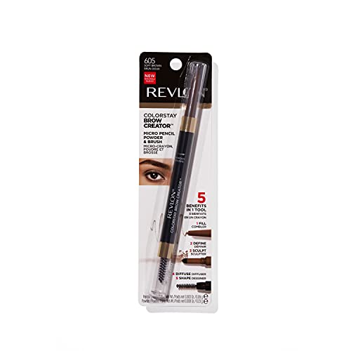 Revlon ColorStay Brow Creator, 605 Soft Brown, 0.003 oz - image 7