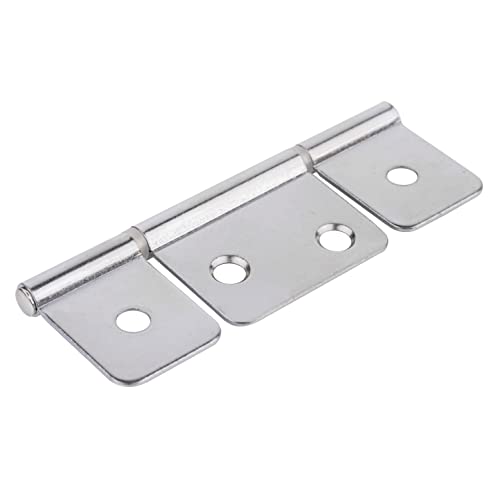3 1/2" Flag Three Leaf Chrome Plated Hinge Bi-Fold & Shutter | Pack Of 20 | Non-Mortise Cabinet Furniture Hardware | Dl-H545-350-Cp (10) #TOP1