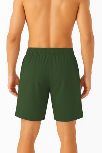 Image of NINQ Workout Half Pant for Man | Gym Shorts for Men with Drawstring Waist & 2 Zipper Pockets | Stylish Lightweight Shorts Pant for Men Sports