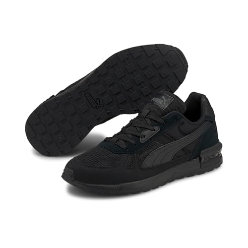 PUMA PUMA(プーマ) Men's Training Sneakers, Athletic Shoes, 21 Autumn Winter Colors Puma Black/Puma Black/Dark Shadow (01), 22.5 cm