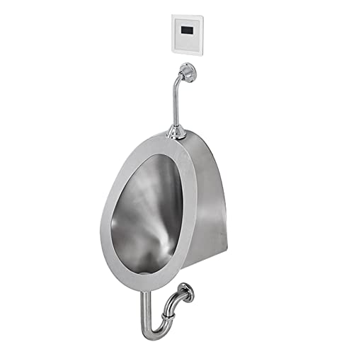 OTQEFTN Wall-Mounted Male Urinal Induction Drainage Public Toilet Urinal,Commercial Bathroom Urinal Funnel Toilet