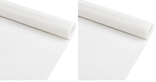 Image of BENECREAT 10 Count Cross Stitch Cloth, 11.8x39 Inch White Essential Basic Aida Cloth for Embroidery Floss and Yarn Knitting, Embroidery Fabric (Pack of 2)