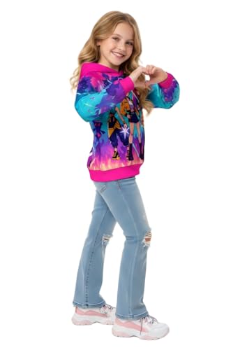 Landari Girls Pop Singer Graphic Hoodie Cute Kids Casual Sweatshirt Pullover Novelty Fashion Top for 5-6 Years