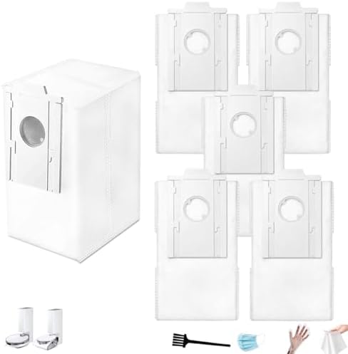 6 Pack VCA-RDB95 Dust Bags Replacement for Samsung Jet Bot AI+ / Jet Bot+ / Bespoke Jet Bot Combo AI Vacuum Clean Station, Compatible with VCA-SBT90E/XAA, Jet Bot Vacuum Accessories