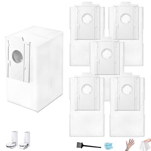 Image of 6 Pack VCA-RDB95 Dust Bags Replacement for Samsung Jet Bot AI+ / Jet Bot+ / Bespoke Jet Bot Combo AI Vacuum Clean Station, Compatible with VCA-SBT90E /XAA, Jet Bot Vacuum Accessories