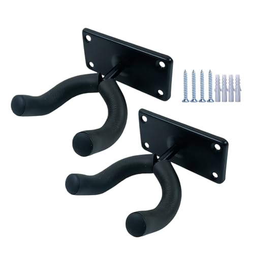 Generico Soporte de pared para – Modern Durable Functional Ergonomic Gancho Guitarra, Eléctrica, 2X Violín Metal Con, 4 Tornillos Tubos De Expansión | Multipurpose Outdoor Indoor Utility Versátil