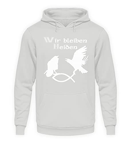 Sweat à capuche Hugin & Munin gris idéal pour vos soirées fraîches en taille XL