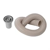 HavenDomicile Überlauf-Set für Waschbecken, Küchenspüle, Zubehör, grau, PP, PVC, innovatives...