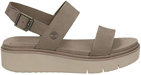 Timberland Women's Safari Dawn 2-Band Sandal, Taupe Nubuck, 10 | Image 3