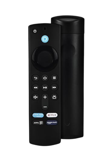 Image of Remote Control Compatible with 3rd Generation Fire TV Stick Replacement Remote with Bluetooth Connectivity and Voice Control (Black) - Pairing Must !