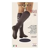 Solidea Gambaletto unisex 70 den NERO comprente RELAX UNISEX 70 12/15 mmHg art. 022570 Size XL