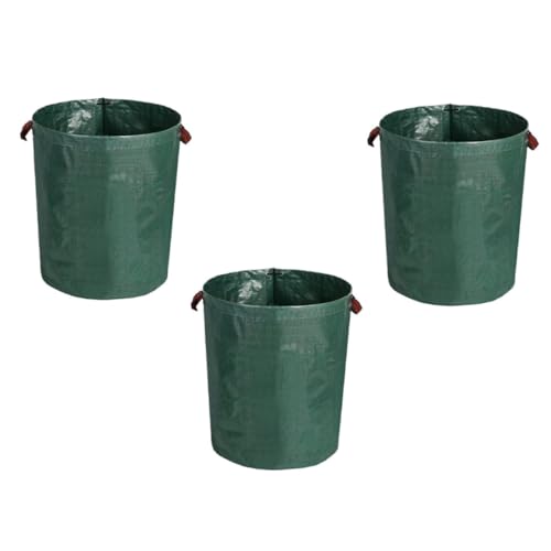 FONDOTIN Garden Waste Bin Large Capacity Gardening Bags for Grass Leaves Recyclables 3 Pack