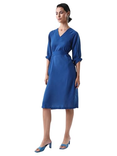 Image of RAREISM A-LINE Plain MIDI Dress