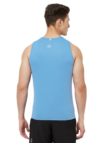 Image of TRUEREVO Men's Light Weight Dryfit Sports Tank Top Vest with Reflective Details for Running, Gym & Training