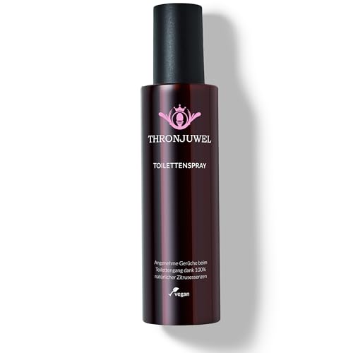 Thronjuwel spray para el WC en envase de 200 ml, ambientador para inodoros contra olores del baño, aerosol que deja un aroma agradable en baño neutralizador de olores para el váter, 400 aplicaciones