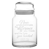 Let's Make Memories Personalized Variety Glass Candy Jars - Difference You Made Design