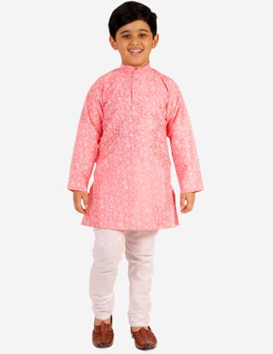 Image of Boy's Kids Kurta Pajama Set | Solid | Cotton| Traditional Ethnic Wear | 1 To 16 Years | P-171