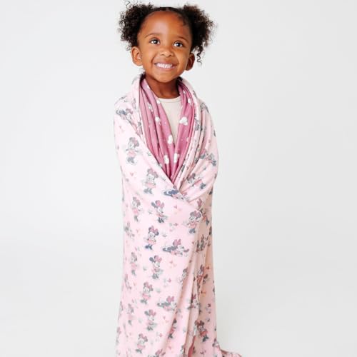 Image of Copper Pearl Jumbo 3-Layer Baby Blanket: Soft Baby Quilts for Boys and Girls | Breathable, Cozy, Toddler Blanket | Baby Quilt for Newborns | 46x46 Premium Polyester /Rayon | Minnie Mouse