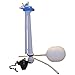 LASCO 04-4029 Toilet Ballcock with Anti-Syphon Plastic 12-Inch Fill Valve Kit with Float, Float Rod, Refill Tube, Flapper and Nut