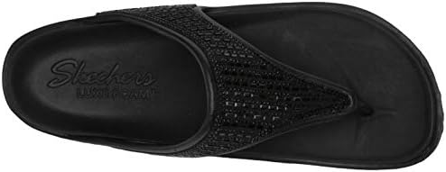 Skechers Women's Foamies Cali Breeze 2.0 Rhinestone Hooded Sandal, Black, 6 | Image 4