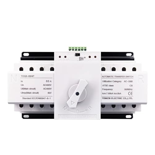 L'ATS commutateur de transfert automatique 4P 63A assure une bascule de courant sans coupure