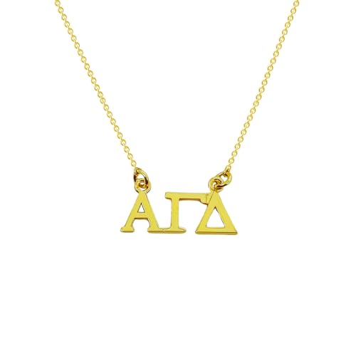 Alpha Gamma Delta Necklace, Sorority Floating Necklace Alpha Gam, ΑΓΔ