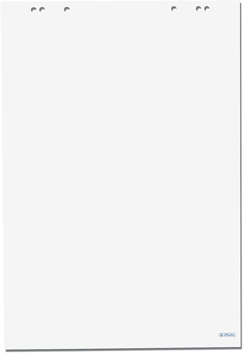 Herlitz 10834133 Flipchartblock 65 x 98 cm, 20 Blatt blanko, 80 g/m?, FSC Mix, 10 St?ck