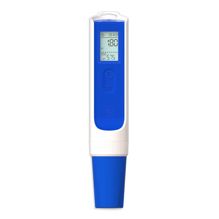 Bluelab OnePen™, 3-in-1 tool measures pH, Conductivity (EC/PPM), and Temperature, share your measurements easily with a seamless Bluetooth connection to Edenic on your mobile device.