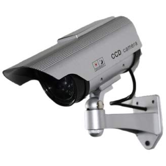 SPT Security Systems 15-CDM19 Dummy Camera with Solar Powered LED Light, Silver