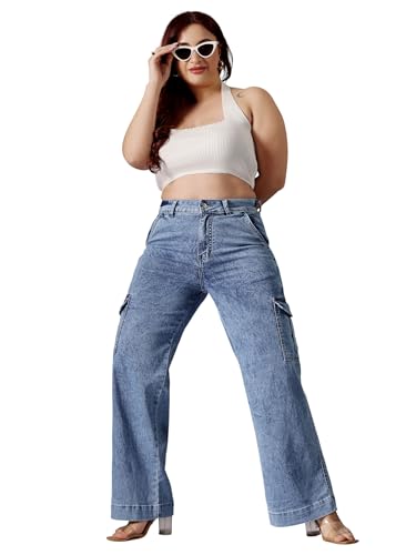 Image of Miss Chase A+ Women's Bootcut High Rise Regular-Length Stretchable Denim Shaping Jeans