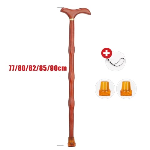 Laska do chodzenia z litego drewna 80 cm 80 cm 81 cm 81 cm pojedyncza kula ręcznie robiona, ergonomiczny uchwyt z paskiem na nadgarstek laski dla seniorów, mężczyzn i kobiet