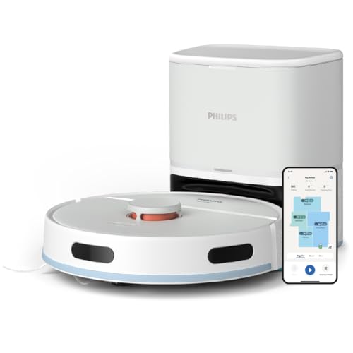 Philips HomeRun 2000-Serie: 2-in-1 Robotstofzuiger en dweil met 2700 Pa zuigkracht & 130 min...