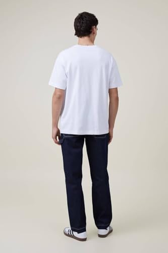 Image of KOTTY Men's Striped Black Velvet Button Regular Fit Jeans