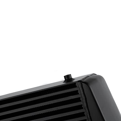 Hkautopart 1000Hp 23.6"X11.8"X3.9" Aluminum Turbo Intercooler 3" Inlet/Outlet 76Mm 5-50Psi Black Universal #TOP5