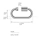 COM-FOUR® 2X Schraubverbinder - Kettennotglied 10 mm - Karabiner mit Schraubverschluss - Materialkarabiner - Verbinder - Edelstahl 304, rostfrei, langlebig (2 Stück - 10 x 90mm)