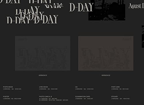 D-Day - Random Cover - incl. 100pg Photobook, Lyric Book, Postcard, Poster, Photocard A + B, Scanima