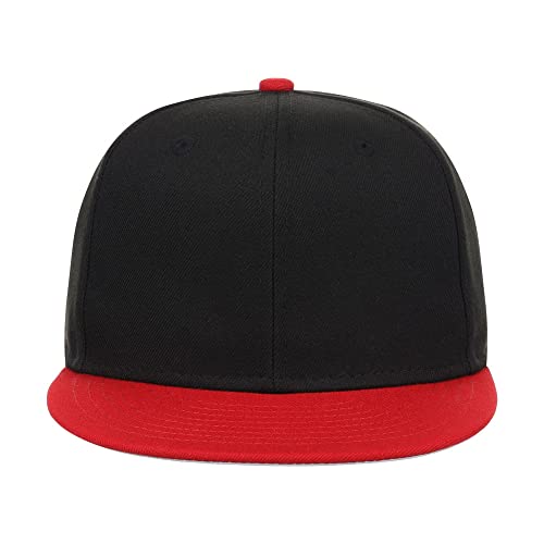 Image of Lids Blank Premium Full Court w /Colored Under Visor Fitted Cap