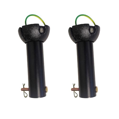 2 Pcs 4 inch Ceiling Fan Extension Rod Black Ceiling Fan Downrod with Hanger Ball Assembly 1 inch Outside Diameter Non-Threaded Universal Downrod Suitable for a Wide Range of Ceiling Fans (4 Inch)