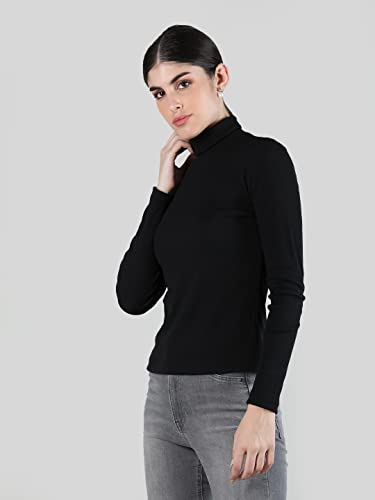 Image of Kepa Women Cotton High Neck Top Full Sleeve T Shirt