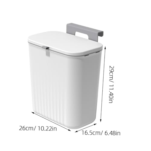 Basurero plástico colgante para cocina con tapa miniatura 2