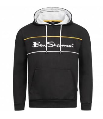 Ben Sherman Sudadera con Capucha Casual Negra Talla M Hombre