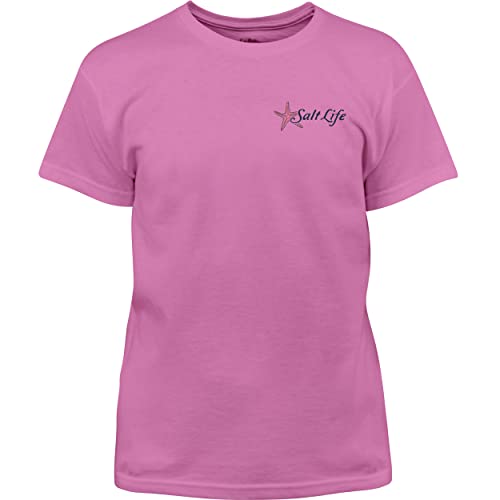 Salt Life Turtle Reef Youth Short Sleeve Classic Fit Shirt, Fuchsia, Medium2