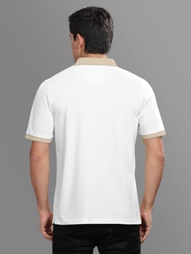Image of BULLMER Trendy Colour-Block /Graphic Printed Collar /Polo Neck Tshirt for Men
