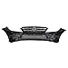 AMG style Front Bumper Cover Grill Kit w/Daytime Running Lights DRL For 2012 2013 2014 2015 Benz C250 C300 C350 Base/4Matic/Luxury/Sport Sedan,w/o Sensor Holes, w/o Side Marker Light Holes