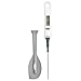 Polder Digital Baking and Candy Thermometer with Spatula Stirring Attachment, White