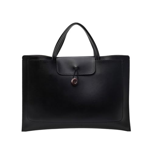 Bolsa para ordenador portátil, maletines de piel para laptop, bolsa de transporte de gran capacidad para portátiles, negro,pequeño, As shown