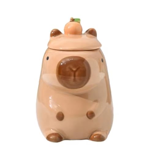 Tazza da Caffè con Ceramica A Forma di DAcqua con Manico e Coperchio per Cucina e Bar