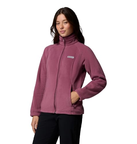 Image of Columbia Women's Plus Benton Springs Full Zip Fleece Jacket, Antique Mauve, 2X